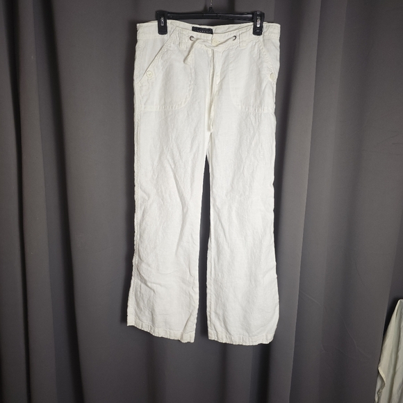 Sanctuary Pants - Sanctuary Clothing White Linen Drawstring Pants – Women’s Size 28